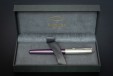Ручка-роллер Parker Sonnet Sand Blasted Metal&Violet Lacquer