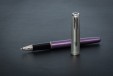 Ручка-роллер Parker Sonnet Sand Blasted Metal&Violet Lacquer